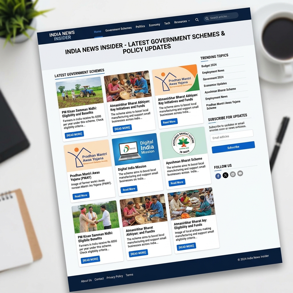 India News Insider Portal Mockup