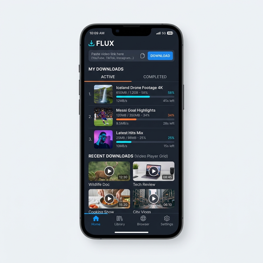 All Video Downloader HD Mockup